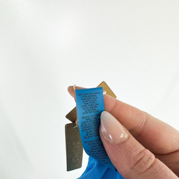 SKIMS Signature Swim Strapless Monokini Swimsuit Cheeky Summer Beach Blue 2X NWT - Picture 11 of 12